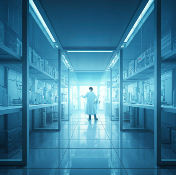 High-tech biotech lab